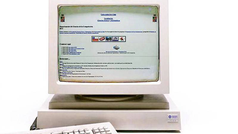 Primer sitio web chileno. Acceso a internet